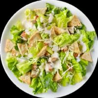 Caesar Salad · Romaine, Parmesan, bacon, cheese crisps, Caesar dressing.