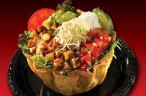 Tostada Salad · Your choice of protein in tortilla shell filled with romaine, choice of beans, guacamole, cheese, pico, and sour cream.
