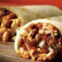 Mexicano Burrito · Rice, beans, salsa, onions and cilantro.