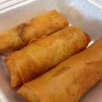 3 Pieces Lumpia (chicken) · Fried spring roll.
