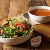 Light and Tasty Combo · Any cup of soup served with a house salad.