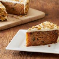 Erik's Carrot Cake · Moist and delicious, our famous carrot cake is made from Grammie's time-tested family recipe.
