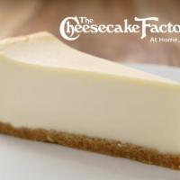 Original Cheesecake  · A slice of Cheesecake Factory’s famous original and creamy cheesecake with a graham cracker ...