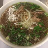 9. Pho Tai · Rare steak noodle soup.
