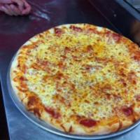 Supremo Pizza · Tomato sauce, mozzarella, pepperoni, mushrooms, green peppers, caramelized onions, Italian s...