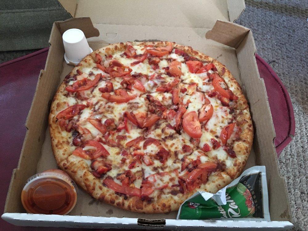BBQ Chicken Pizza · Chicken, fresh tomatoes, BBQ sauce and mozzarella cheese. 