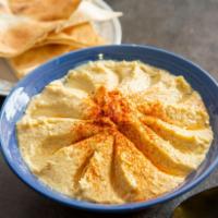 Hummus Appetizer · Homemade Mediterranean Hummus side dish.
