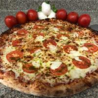 Neapolitan Pizza · Our Famous Three-Cheese Blend Italian Style Pizza With Our Homemade Rich In Flavor Pizza Sau...