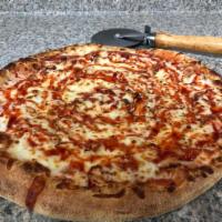 BBQ Chicken Pizza · Our Famous Three-Cheese Blend Italian Style Pizza With Our Homemade Rich In Flavor Pizza Sau...