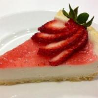 Strawberry Vegan Cheesecake · 