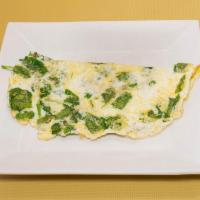 Tomato and Spinach Omelette Breakfast · 