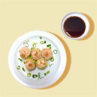 Steamed Shrimp Shu-mai  · steamed shrimp dumplings served with sweet soy sauce