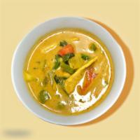 Yellow Curry · coconut milk yellow curry, sweet potato, onion and bell pepper