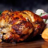Whole Chicken · Served with 2 large sides and 3 corn bread.