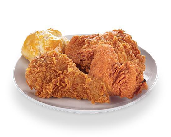 3 Piece Chicken Meal Deal · Includes 1 biscuit.