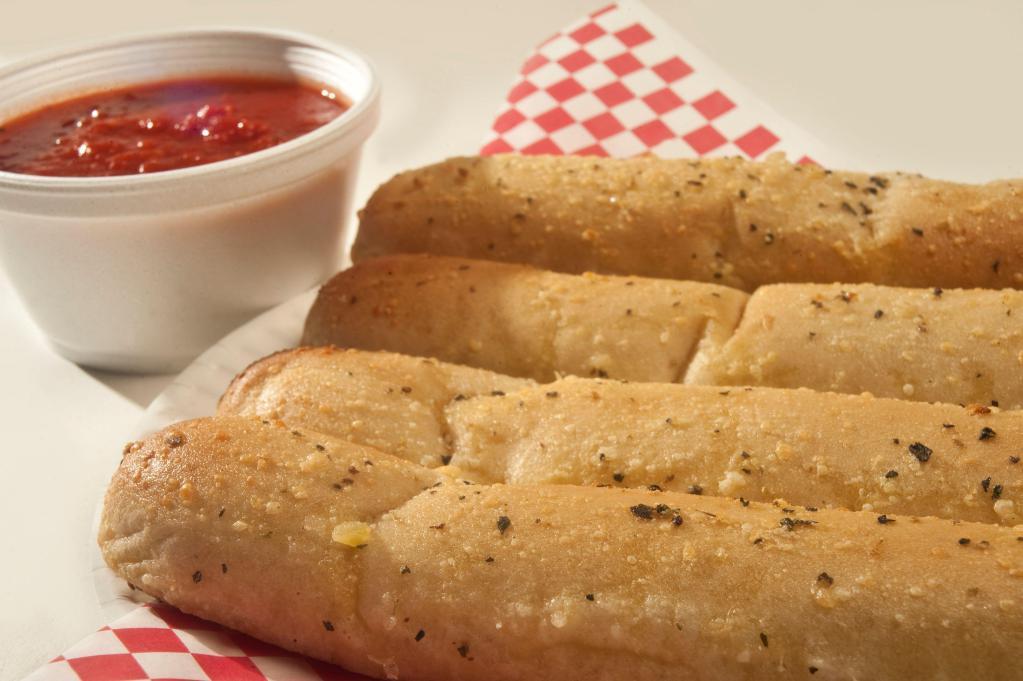 4 Garlic Stix · Served with choice of side of sauce.