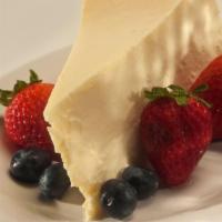 Mama's Famous Homemade Slice Cheesecake · Personalize your cheesecake by adding fruit toppings, chocolate chips, or fresh whipped crea...