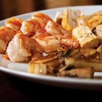 Chicken & Shrimp for 2 · Chicken breast and grilled shrimp lightly seasoned. Served with 2 Benihana salad, Hibachi ve...