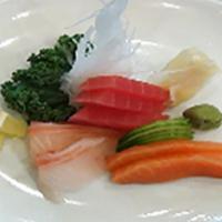 Sashimi Sampler · Tuna, salmon and snapper.