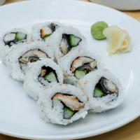 Eel Roll · Freshwater eel and cucumber wrapped in seaweed and rice.
