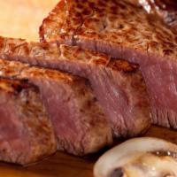 Filet Mignon · Tenderloin and mushrooms lightly seasoned and grilled to perfection.