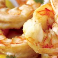 Hibachi Colossal Shrimp · Colossal shrimp lightly seasoned and grilled with lemon.