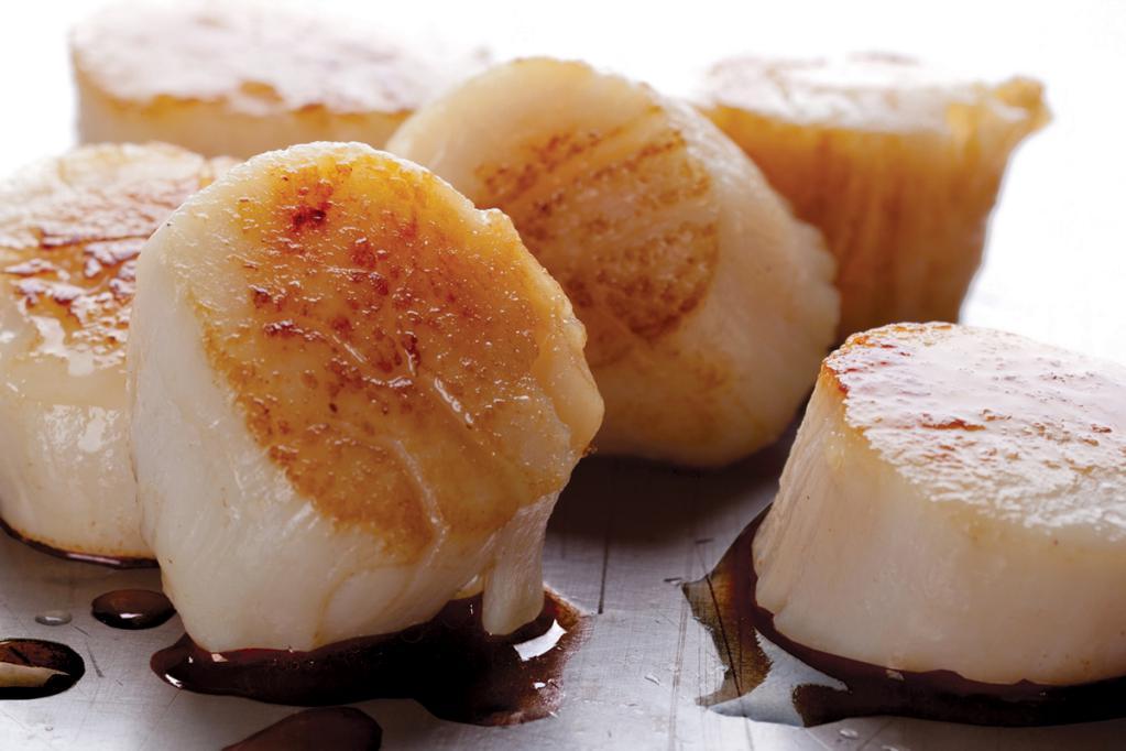 Hibachi Scallops · Tender sea scallops grilled hibachi style with lemon. 