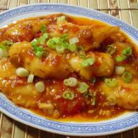 408. Fish Filet in Broad Bean Sauce · 豆瓣鲜鱼片