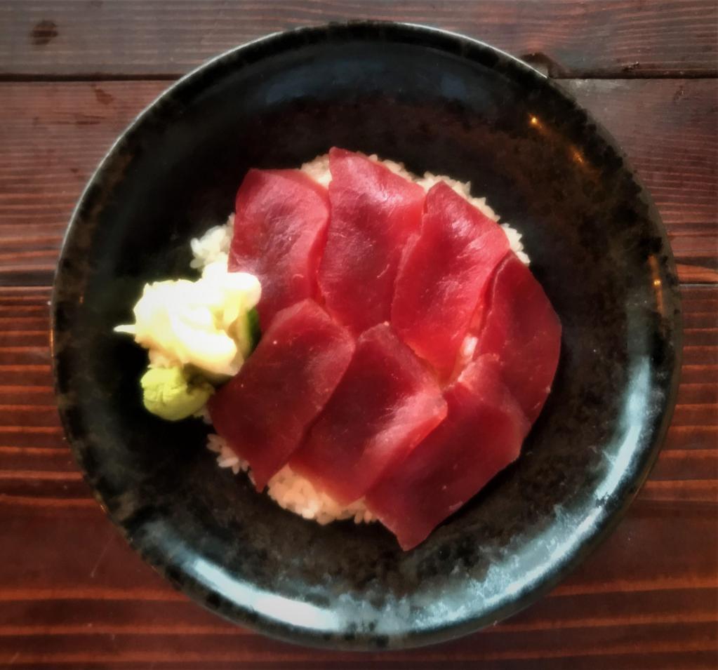 Tekka Don · Lean tuna sashimi (6-7 pcs/3 oz) over sushi seasoned rice