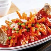 Squirrel Fish with Sweet and Sour Sauce 松子全鱼 · 
