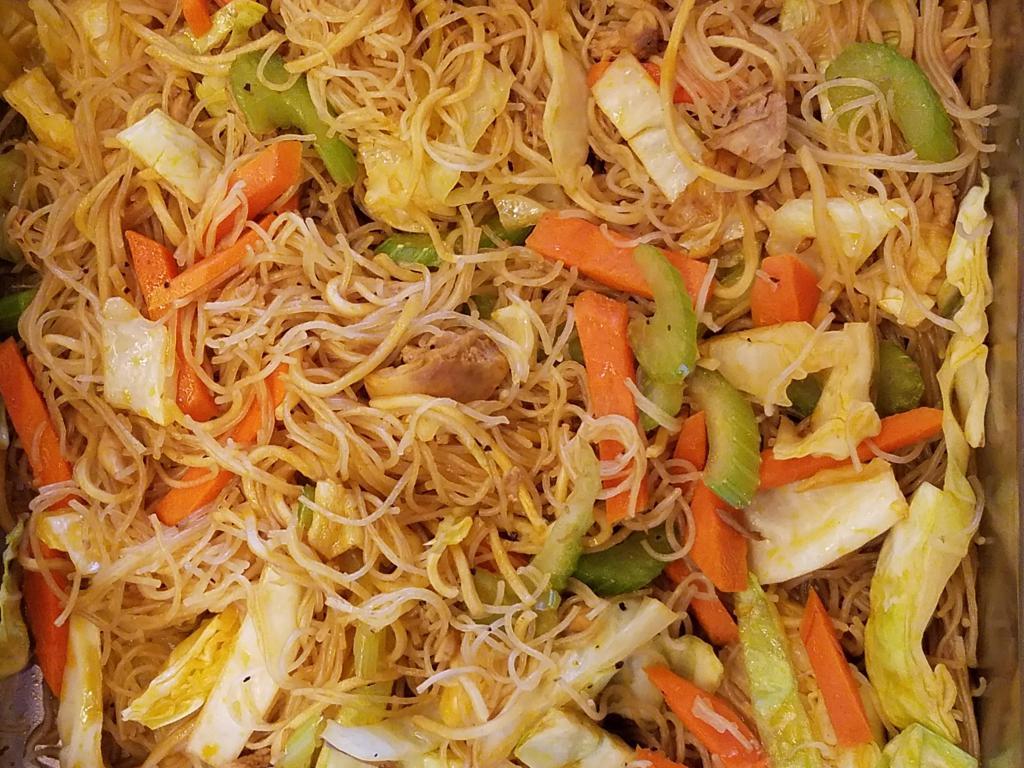 Bihon Noodle · Sauteed rice noodles with chicken, celery, carrots, cabbage and bok choy.