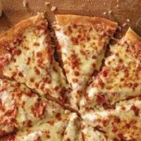 Build Your Own Crispy Thin or Thick Crust Pizza · Made with pizza sauce and cheese with your choice of thin or thick crust pizza
