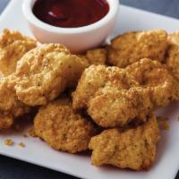 15 Chicken Dippers · Tender, boneless chicken with your choice of 2 dipping sauces.