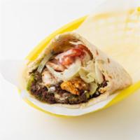 Bleeker Sandwich · Chicken Kebob and Falafel served in a pita pocket with lettuce, tomatoes, onions and tahineh...