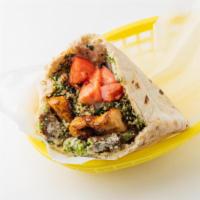Sullivan Sandwich · Chicken Kebob, Hummus, and Tabbouleh: served in a pita pocket with lettuce, tomatoes, onions...