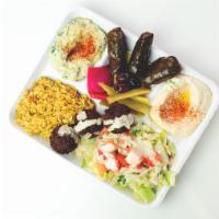 Combo Plate (Vegetarian or Add Meat) · A la carte plate with a choice of any 3 vegetarian items (add meat for addt'l charge); serve...