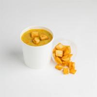 Lentil Soup (Vegetarian) · Served with pita chips