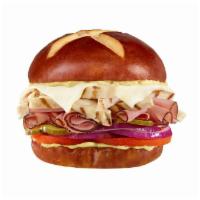 #73 Chicken Dijon · 1/4 lb. of our all-natural, rotisserie style chicken & black forest ham with melted provolon...