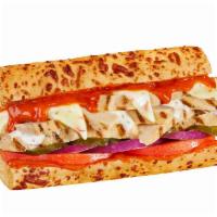 #38 Buffalo Chicken Sandwich · 1/4 lb. of our all-natural, rotisserie-style chicken covered with melted pepper jack cheese,...