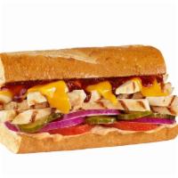 #39 BBQ Chipotle Chicken · 1/4 lb. of our all-natural, rotisserie-style chicken covered with melted cheddar cheese, and...