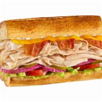 #31 Clubhouse Melt · Hot turkey, bacon & melted cheddar with mayo, served Togo's Style