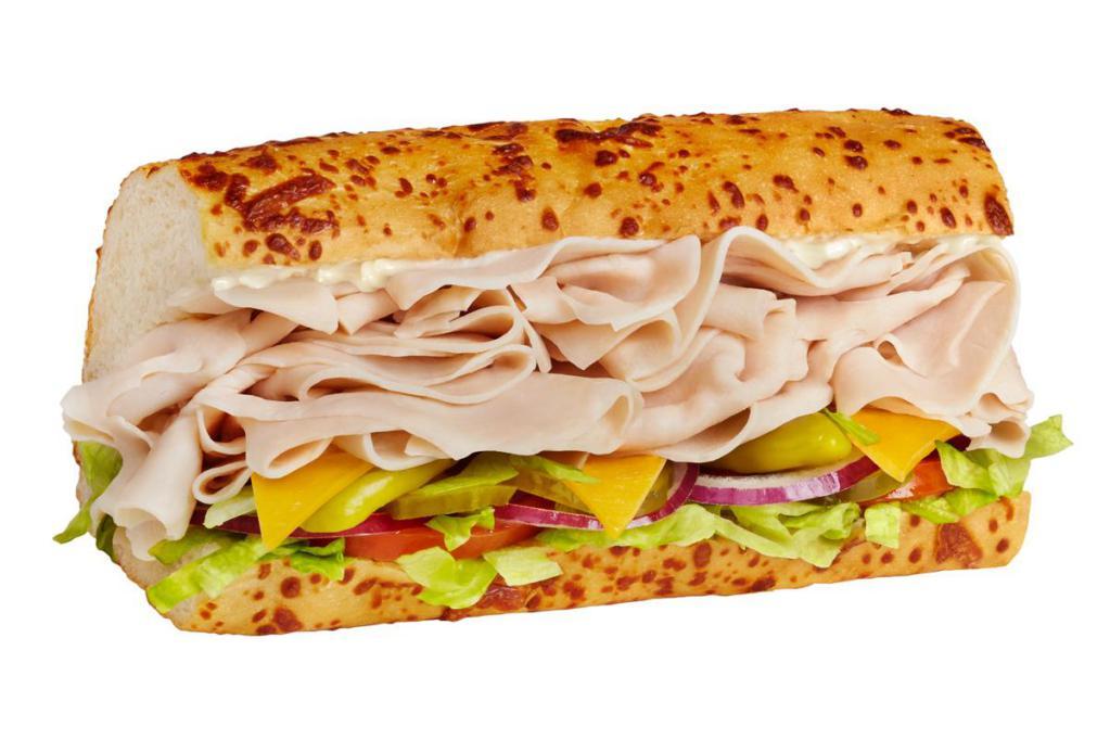 #3 Turkey & Cheddar · 1/4 lb. of turkey and cheddar cheese with mayo, served Togo’s Style.