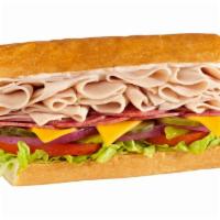 #4 Turkey, Salami & Cheddar · 1/4 lb. of turkey, dry salami, and cheddar cheese with mayo, served Togo’s Style.
