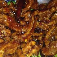 18. Szechuan Beef · Hot and spicy.