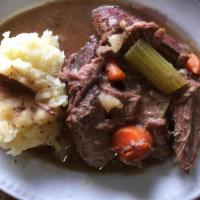 Monday-Pot Roast · Beef Pot Roast with Potatoes, Onions, & Carrots