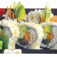62. Vegetable Roll · Avocado, cucumber, carrot, spinach and squash.