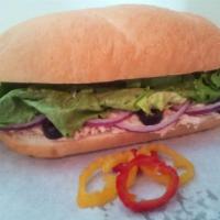 2. Tuna Salad Sandwich · Tuna salad, olives,onions and lettuce. Served hot or cold.