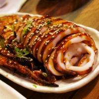 BBQ Squid · BBQ squid w.teriyaki sauce