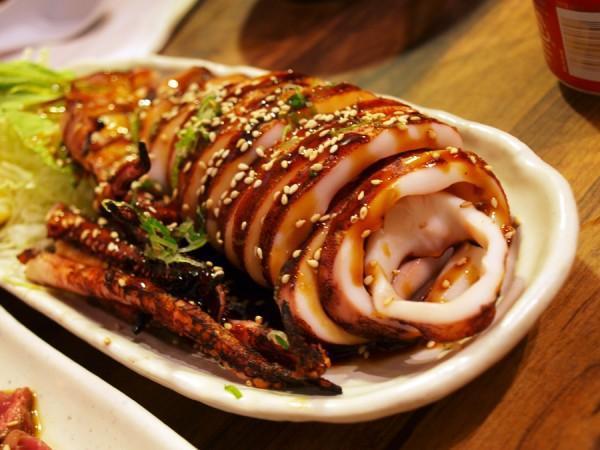 BBQ Squid · BBQ squid w.teriyaki sauce