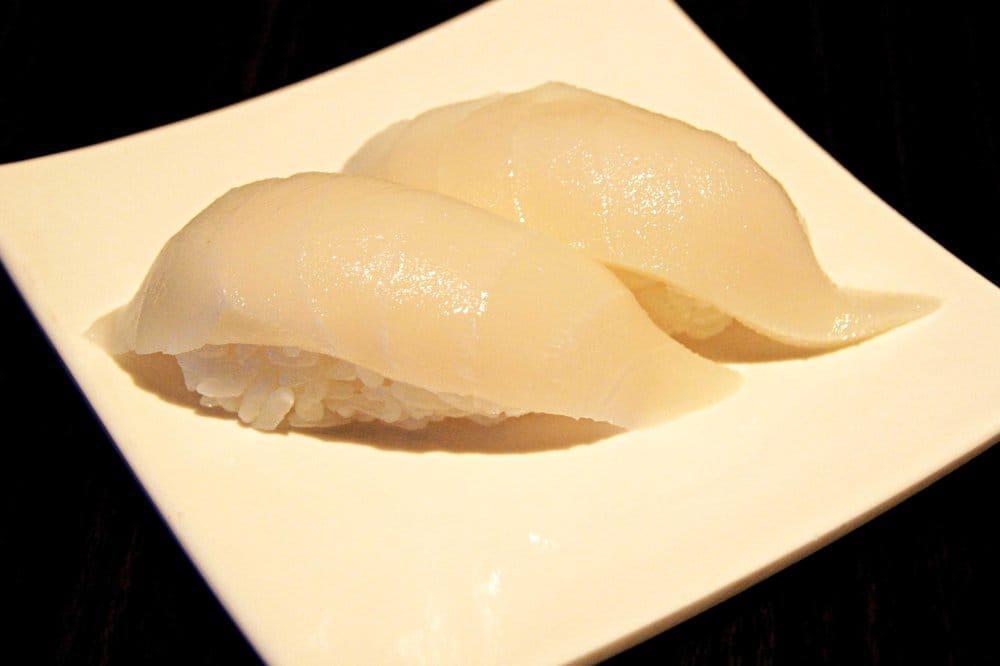 Escolar Nigiri · These menu items are raw or undercooked. Consuming raw or undercooked meats, poultry, seafood, shellfish, or eggs may increase your risk of foodborne illness, especially if you have certain medical conditions.